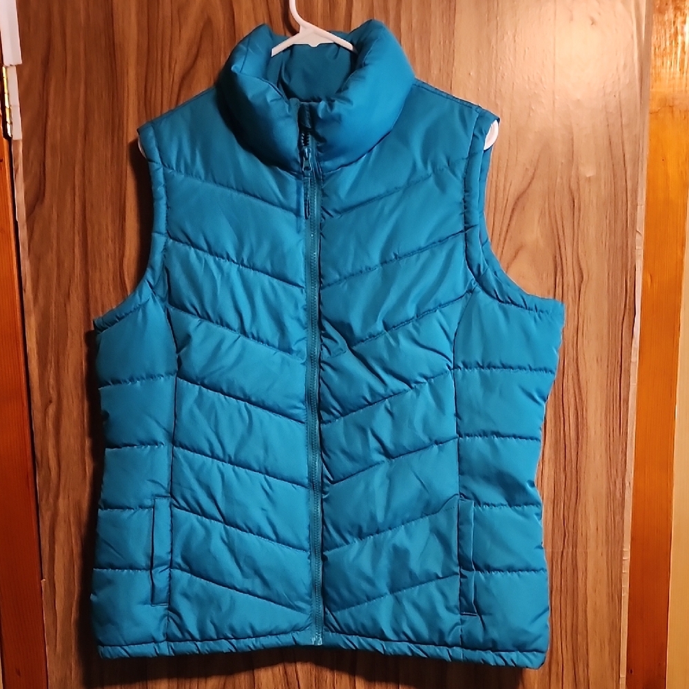 Faded Glory Blue Puffer Vest